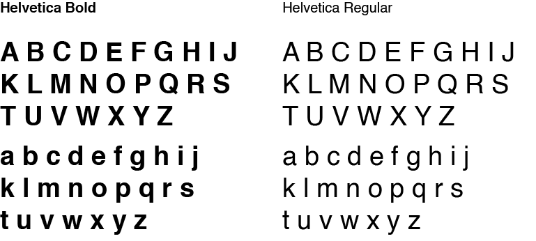 CHD typography